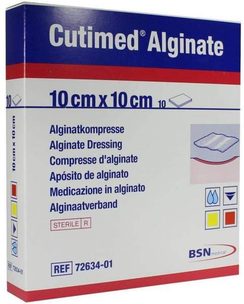 Cutimed Alginate Alginatkompressen 10x10cm