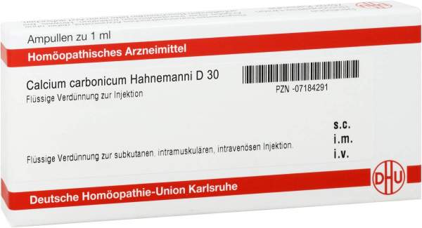 Calcium Carbonicum D 30 Ampullen Hahnemanni 50 X 1 ml Ampullen