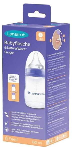 Lansinoh Babyflasche Mit Naturalwave Sauger 160 ml