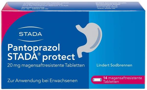 Pantoprazol Stada protect 20 mg 14 magensaftresistente Tabletten