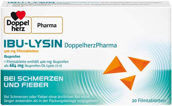 Ibu Lysin DoppelherzPharma 400 mg 20 Filmtabletten