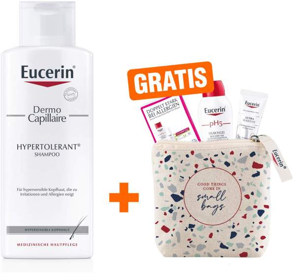 Eucerin Dermo Capillaire Hypertolerant 250 ml Shampoo + gratis Allergie Set