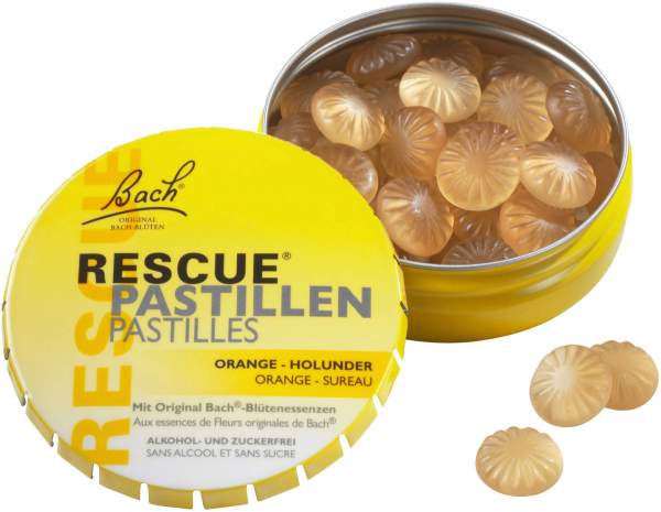 Bach Original Rescue Pastillen Orange Holunder 50 g Pastillen
