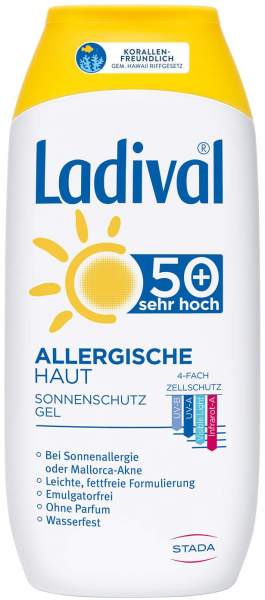 Ladival Sonnenschutz Gel Allergische Haut LSF 50+ 200 ml