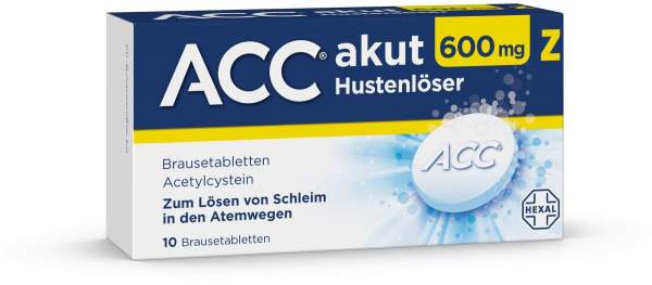 ACC Akut 600 mg Z Hustenlöser 10 Brausetabletten