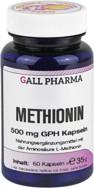Methionin 500 mg Gph 60 Kapseln
