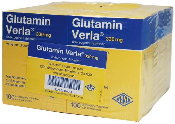 Glutamin Verla Dragees 1000 Überzogene Tabletten