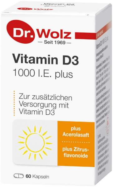 Vitamin D3 1000 I.E. Plus Dr.Wolz 60 Kapseln
