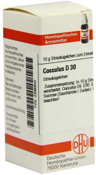 Dhu Cocculus D30 10 G Globuli