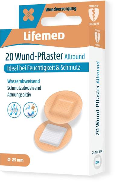 LIFEMED Wundpflaster allround rund 2,5 cm