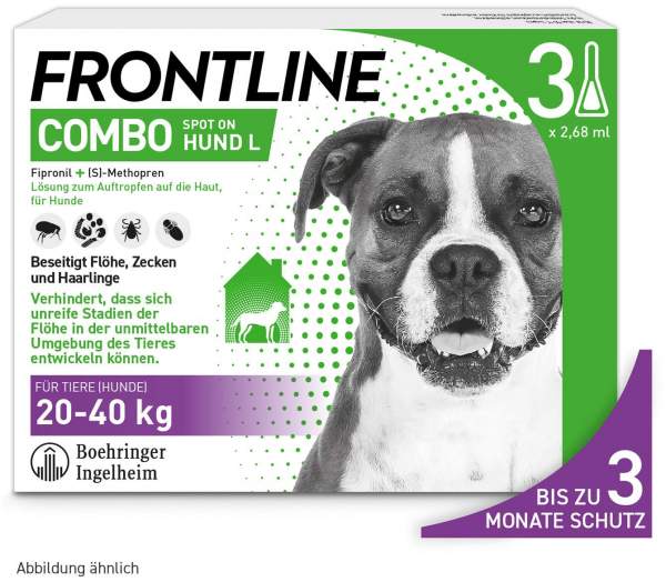 Frontline Combo Spot on Hund L 20-40 kg 3 Pipetten