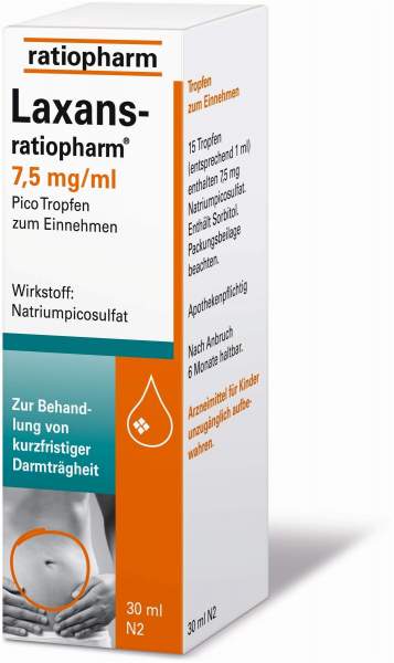 Laxans Ratiopharm 7,5 mg Pro ml 30 ml Pico Tropfen