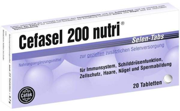 Cefasel 200 Nutri Selen Tabs 20 Tabletten