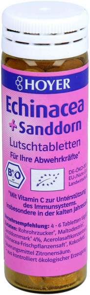 Hoyer Bio Echinacea + Sanddorn 60 Lutschtabletten