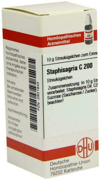 Dhu Staphisagria C200 10 G Globuli