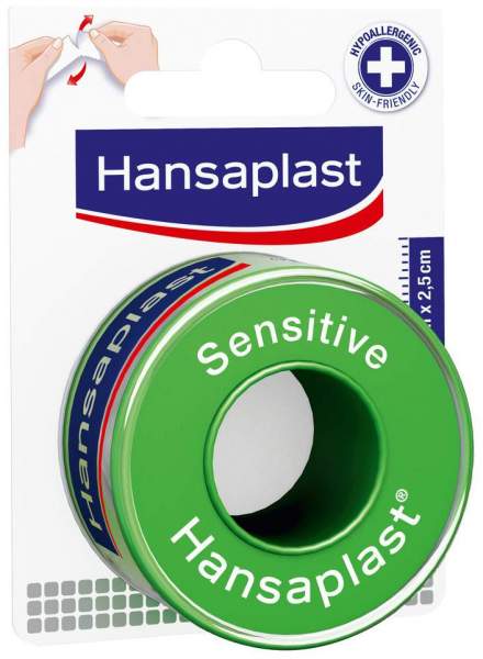 Hansaplast Fixierpflaster Sensitive 5 m x 2,5 cm 1 Rolle