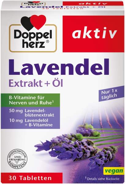 Doppelherz Lavendel Extrakt und Öl 30 Tabletten