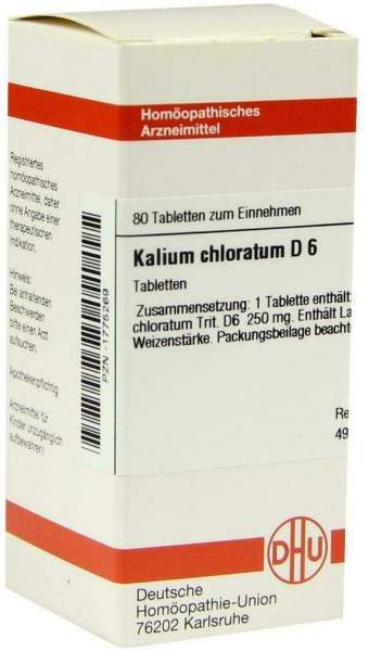 DHU Kalium chloratum D6 80 Tabletten