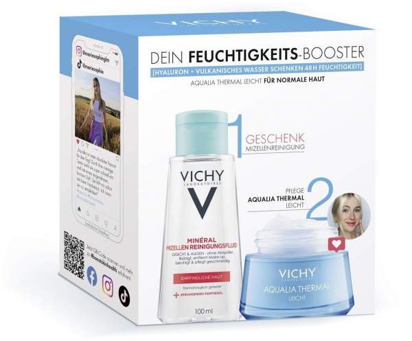 Vichy Aqualia Thermal Leicht Routineset + gratis Purete Thermale Mineral Mizellen Reinigungsfluid 100 ml