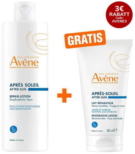 Avene After Sun Repair Lotion 400 ml + gratis 50 ml