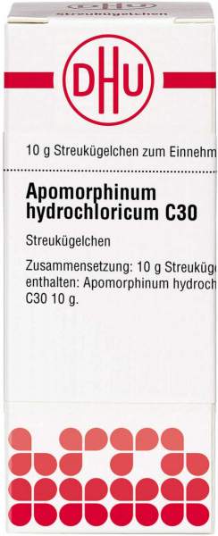 Apomorphinum hydrochloricum C 30 Globuli 10 g