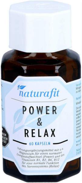 Naturafit Power &amp; Relax Aschw.Rhod.Opc Q10 Bvit.Mg 60 Stück