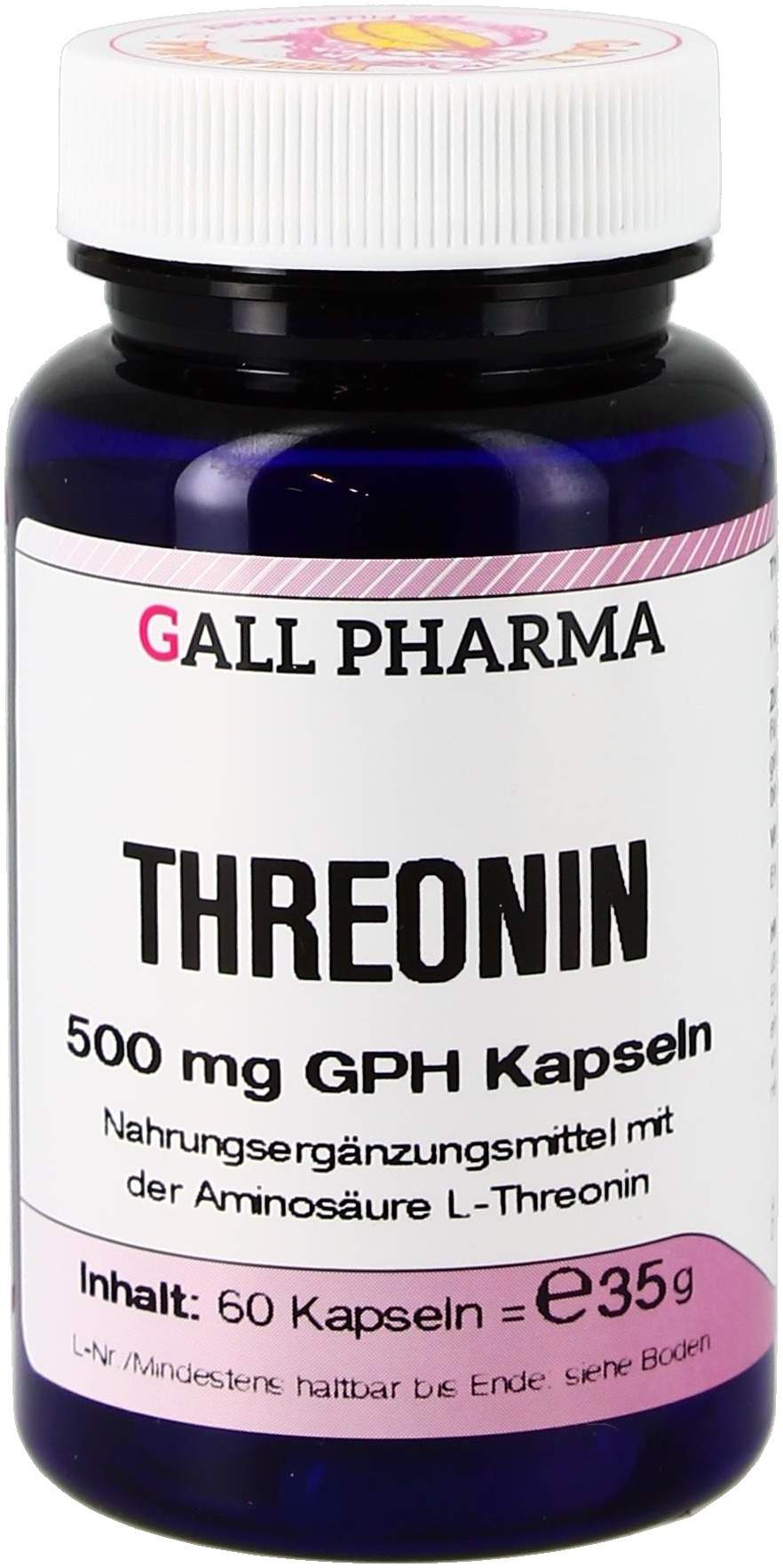 Threonin 500 mg Gph Kapseln kaufen | Volksversand Versandapotheke