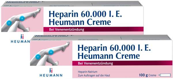 Heparin 60.000 I.E. Heumann 2 x 100 g Creme