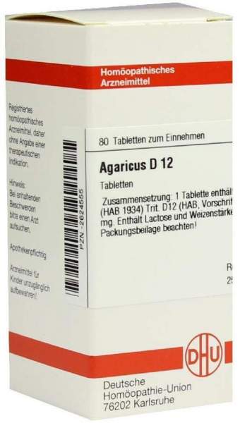 DHU Agaricus D12 80 Tabletten