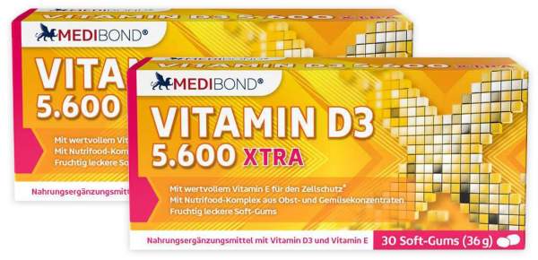 Sparset Vitamin D3 5600 XTRA Medibond 2x 30 Soft-Gums