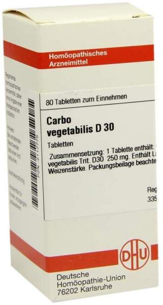 DHU Carbo vegetabilis D30 Tabletten