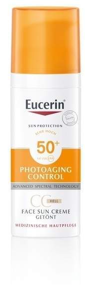 Eucerin Photoaging Control Face Sun CC Creme getönt LSF 50+ hell 50 ml Creme