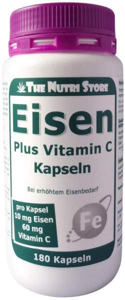 Eisen 10 Mg+vitamin C 60 mg 180 Kapseln