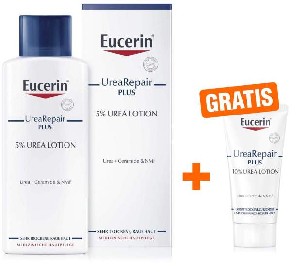 Eucerin UreaRepair Plus Lotion 5% 250 ml + gratis UreaRepair Plus Lotion 10% Urea 20 ml