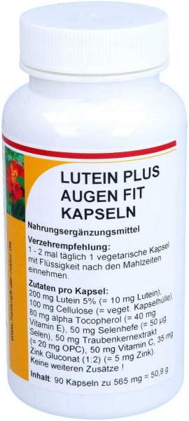 Lutein Plus Augen Fit Kapseln 90 Stück