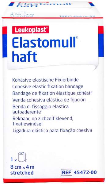 Elastomull Haft 4mx8cm 45472 Fixierb