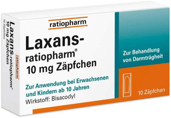 Laxans-ratiopharm 10mg Zäpfchen