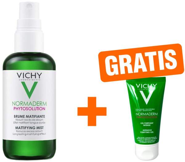 Vichy Normaderm Phytosolution mattierendes Pflege-Spray 100 ml + gratis Noramderm Reinigungsgel 50 ml