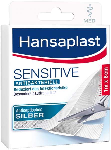 Hansaplast med Sensitive Pflaster 1 m x 8 cm von Beiersdorf AG online