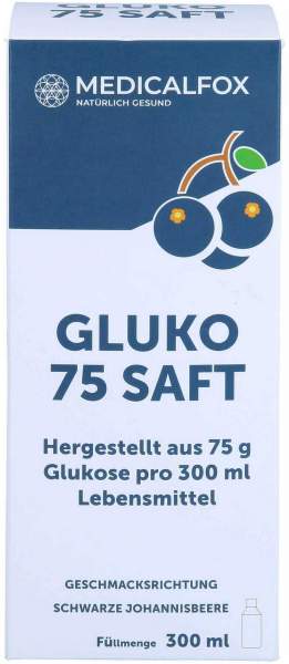 Gluko 75 Saft Schwarze Johannisbeere 300 ml