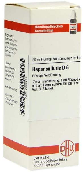 Hepar Sulfuris D 6 20 ml Dilution