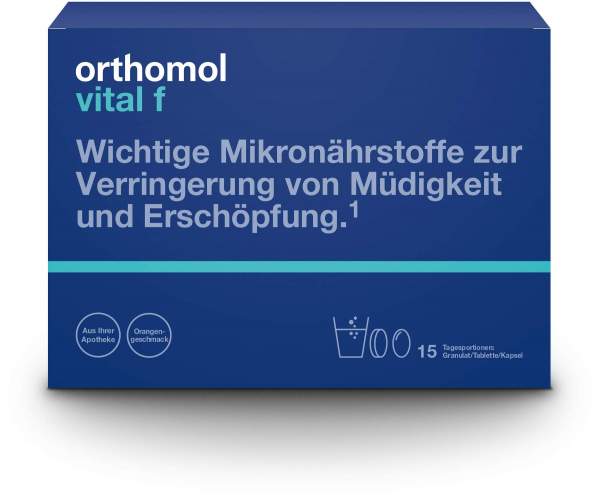 Orthomol Vital F 15 Granulat und Kapseln Orange 1 Kombipackung
