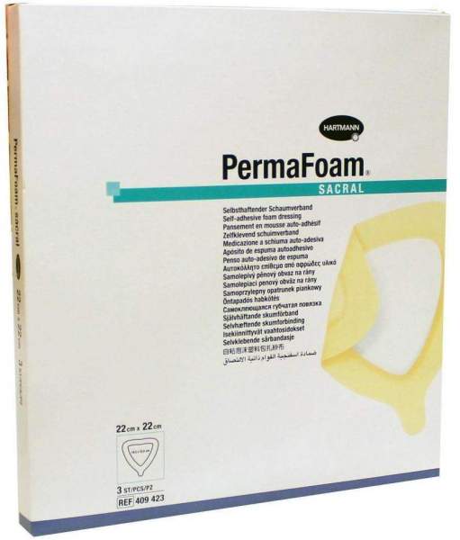 Permafoam Sacral Schaumverband 22x22cm