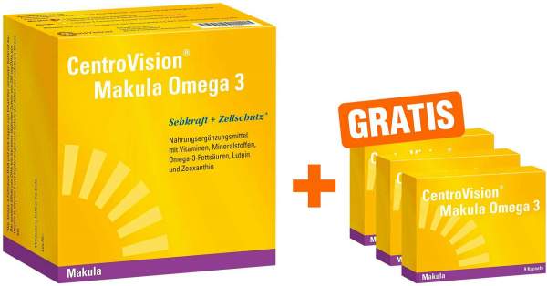 Centrovision Makula Omega 3 270 Kapseln + gratis 27 Kapseln