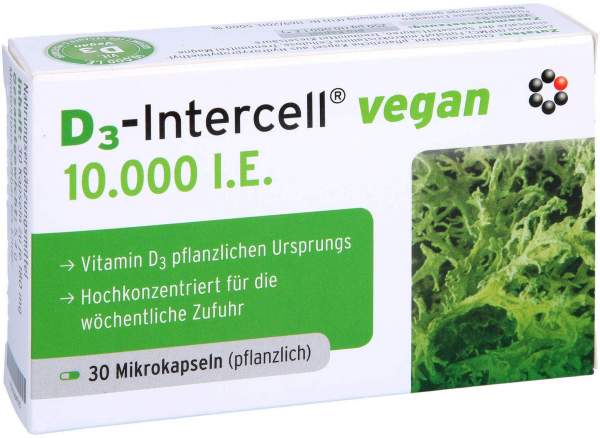 D3-Intercell Vegan 10.000 I.E. 30 Kapseln