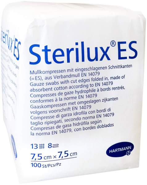 Sterilux ES Kompressen 7,5 x 7,5 cm 100 Stück
