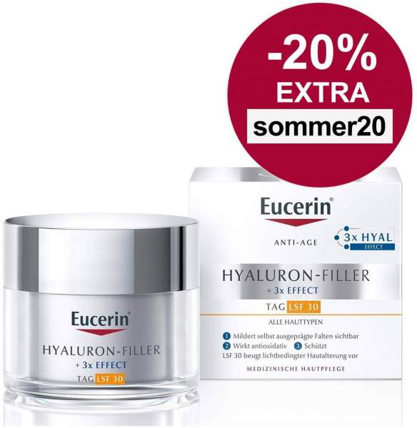 Eucerin Hyaluron Filler Tagespflege LSF30 50 ml Creme