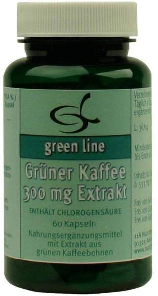 Grüner Kaffee 300 mg Extrakt 60 Kapseln
