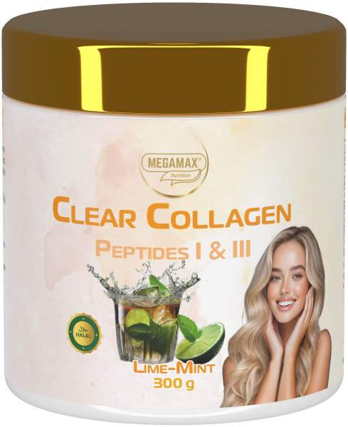 Collagen Clear Glow Kollagen Peptide Lime-Minze 300 G Pulver