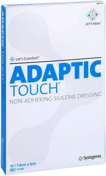 Adaptic Touch 5 X 7,6 cm Nichthaft.Sil.Wundauflage 10 Stück